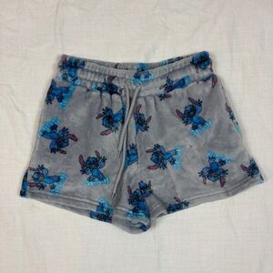 Disney Gray Athletic Shorts with stitch Character Design